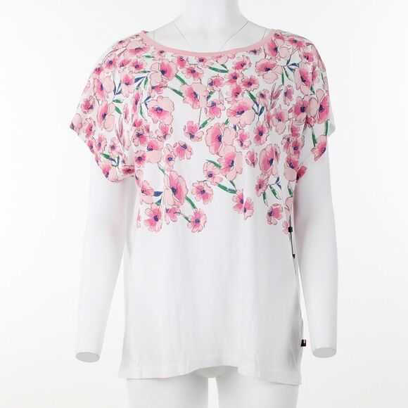 Tommy Hilfiger Plus Size Floral-Print Crewneck Top - Picture 2 of 5